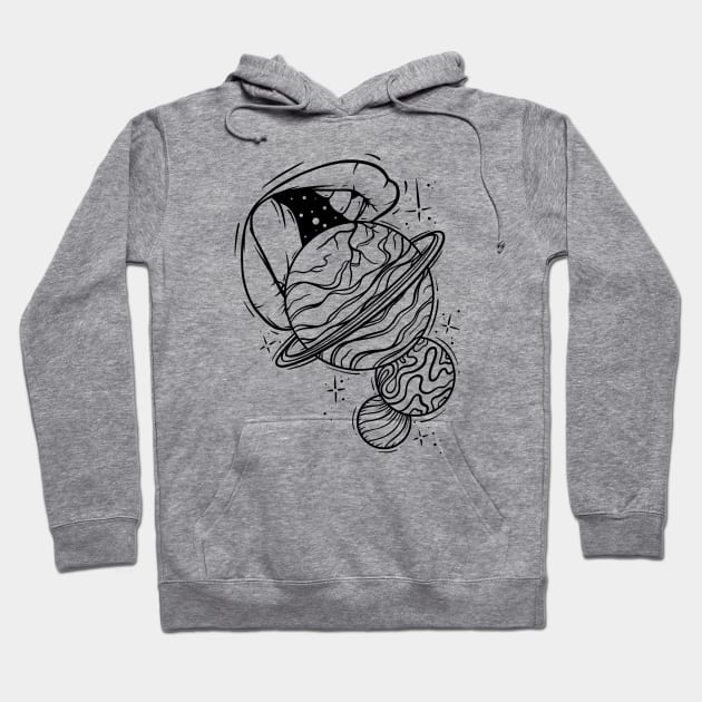 Planet Eater Hoodie by P7 illustrations 